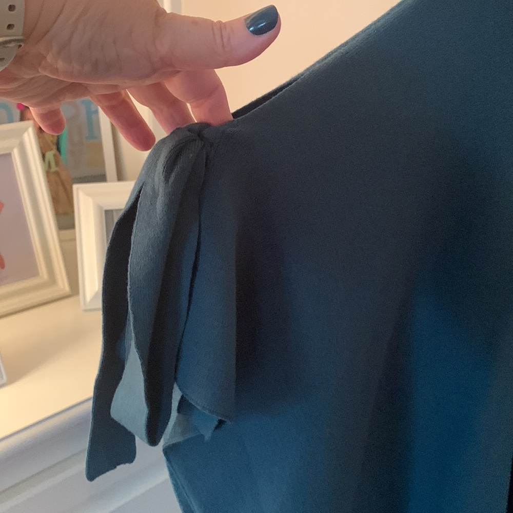 Marla Wynne Poncho Sweater with Side Ties